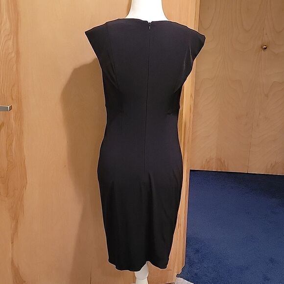 Catherine Malandrino black  bodycon dress w twist - Picture 6 of 13